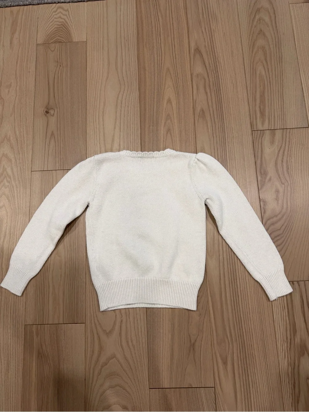 Polo Ralph Lauren WHITE Knit Sweater “Polo Bear Cotton Sweater” - Picture 7 of 8